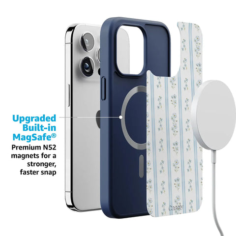 Cottage Stripe | Blue Floral Case