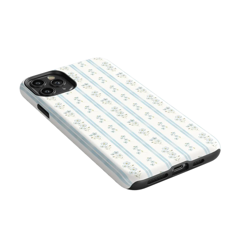 Cottage Stripe | Blue Floral Case