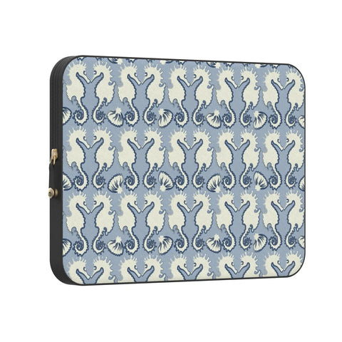 Seahorse Drift | Coastal Blues Laptop Case
