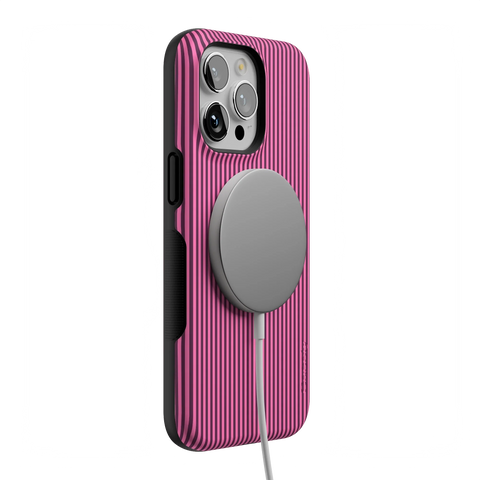 Stripes and the City | Pink & Purple Pinstripe Case