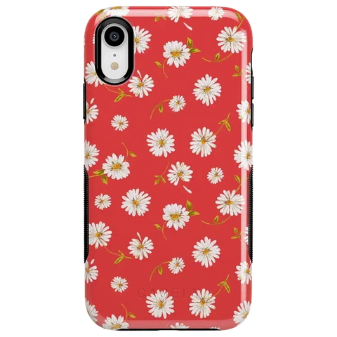 Daisy Daydream | Red Coral Floral Case
