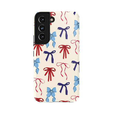 American Girlie | Red White & Blue Bows Case