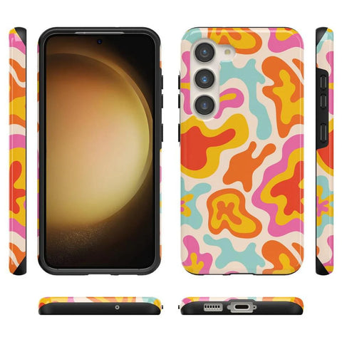 Tropical Color Splash | Abstract Retro Samsung Case