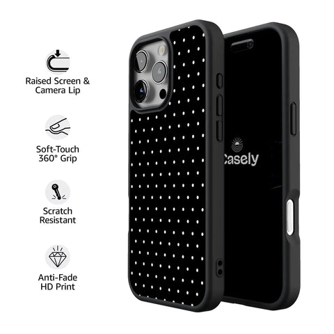 On the Dot | White Polka Dot Case