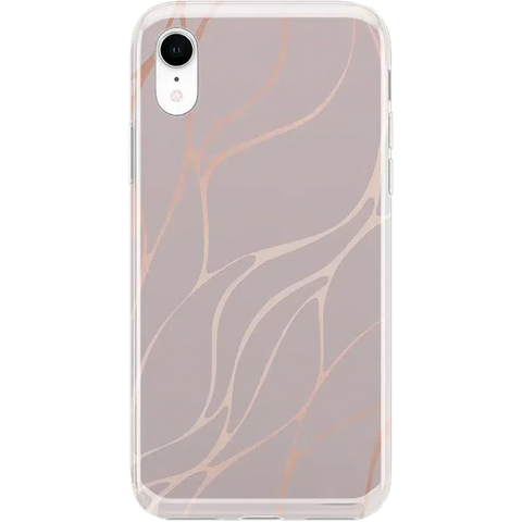 Midnight Ride | Pink and Gold Metallic Waves Case