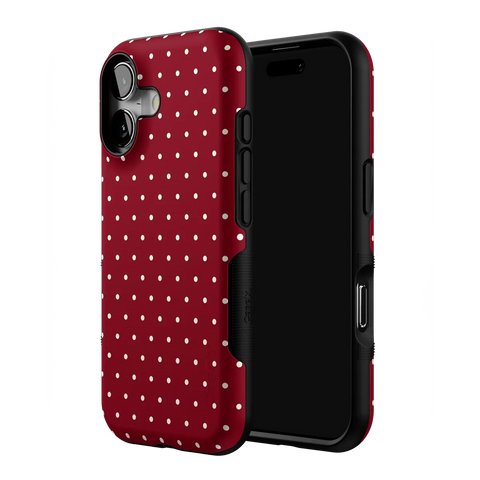On the Dot | Maroon Polka Dot Case