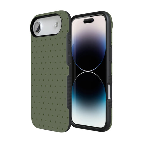 On the Dot | Olive Green Polka Dot Case