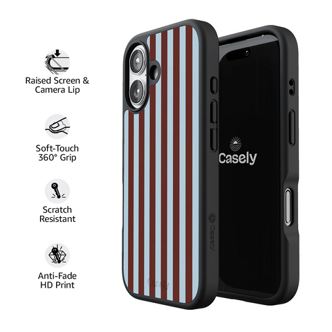 Sunday in Brooklyn | Blue Stripes Case