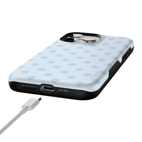 Spotted in SoHo | Light Blue Polka Dot Case