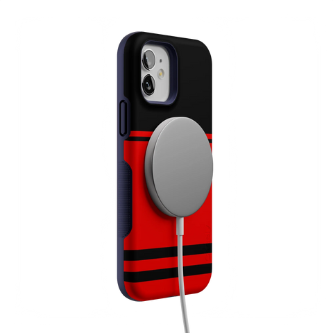 Storm Warning | Black & Red Stripes Case