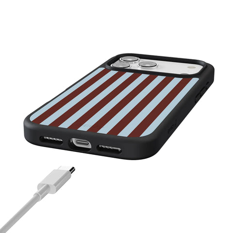 Sunday in Brooklyn | Blue Stripes Case