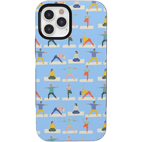 Go with the Flow | Light Blue Yoga Case