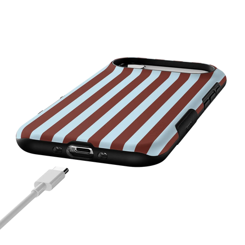Sunday in Brooklyn | Blue Stripes Case