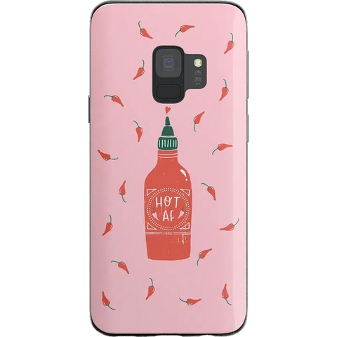 Spicy AF | Pink Chili Hot Sauce Samsung Case
