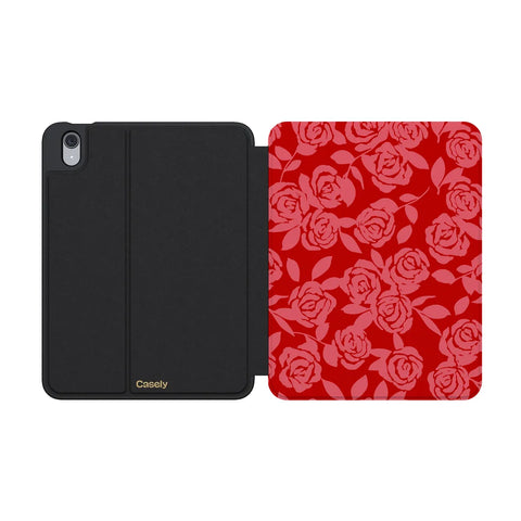 Final Rose | Red & Pink Floral iPad Case