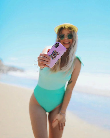 YOU DO YOU | Purple Print iPhone Case
