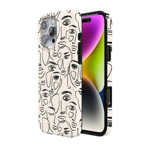 We're All Human | Minimal Face Art Case