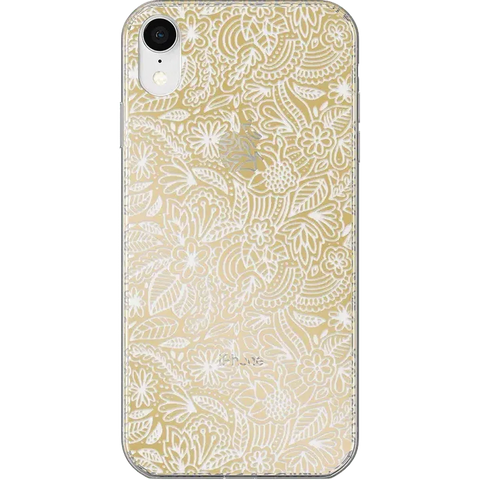 Floral Mandala | Rose Gold Clear Case