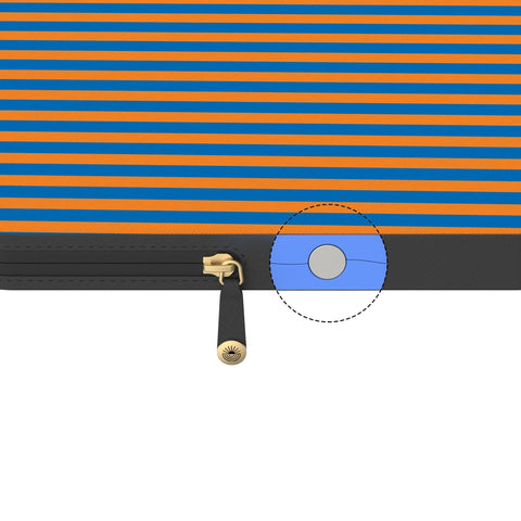 Go New York | Blue & Orange Stripes Laptop Case