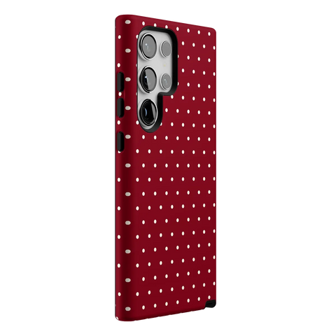 On the Dot | Maroon Polka Dot Case