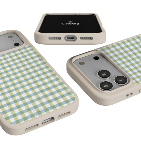 Pastel Picnic | Blue & Green Gingham Case
