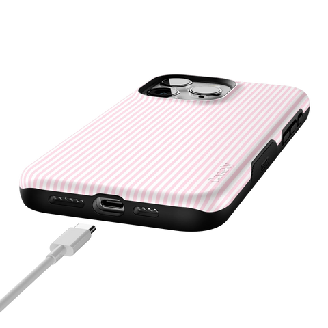 Stripes and the City | Light Pink Pinstripe Case