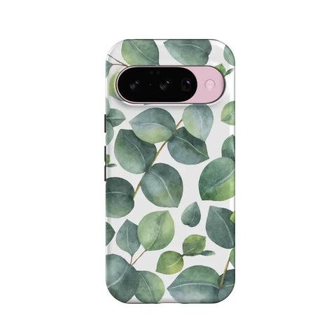 Leaf Me Alone | Green Floral Print Google Pixel Case