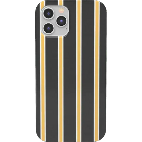 Fine Lines | Mustard Yellow Pinstripe iPhone Case