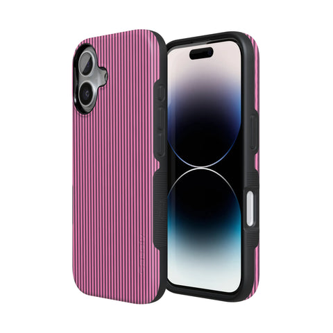 Stripes and the City | Pink & Purple Pinstripe Case