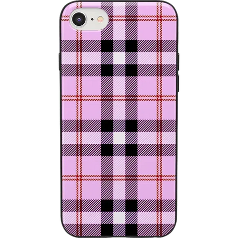 As if! | Light Purple Plaid Case