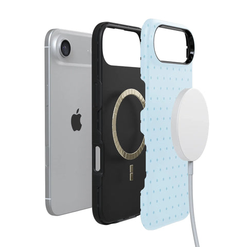 On the Dot | Blue Monochrome Polka Dot Case