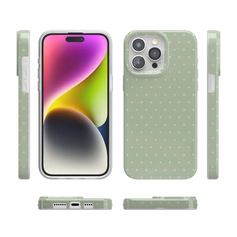 On the Dot | Green Polka Dot Case