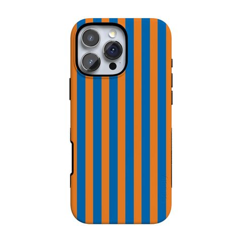 Go New York | Blue & Orange Stripes Case