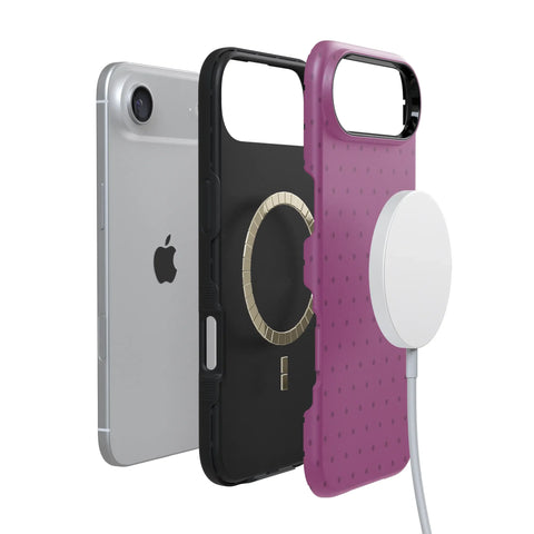 On the Dot | Plum Polka Dot Case