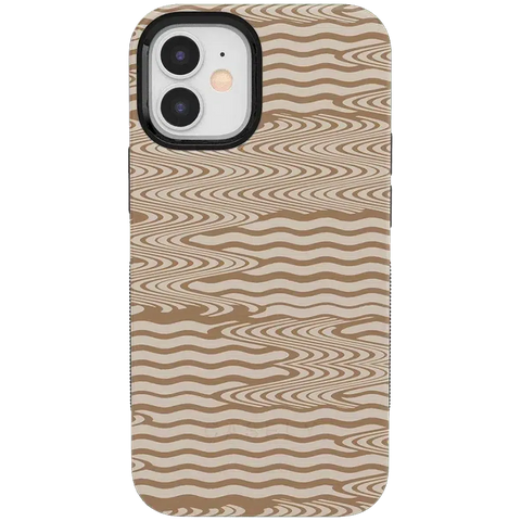 Mocha Ripple | Brown Waves Case