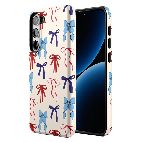 American Girlie | Red White & Blue Bows Case