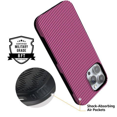 Stripes and the City | Pink & Purple Pinstripe Case