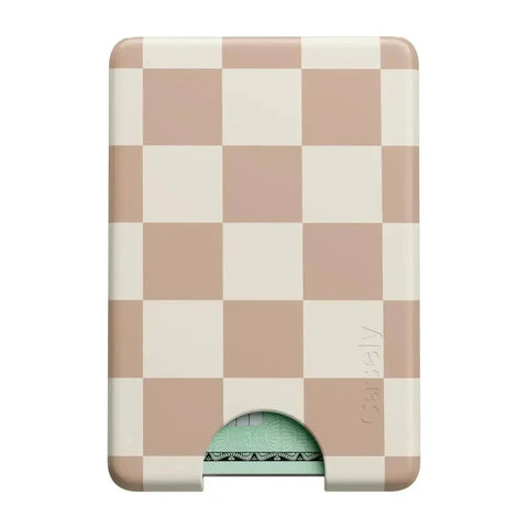 Fit Check | Neutral Checkerboard MagWallet
