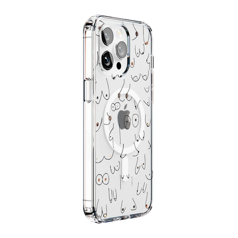 I'm With Her | Black & White Boobs Case