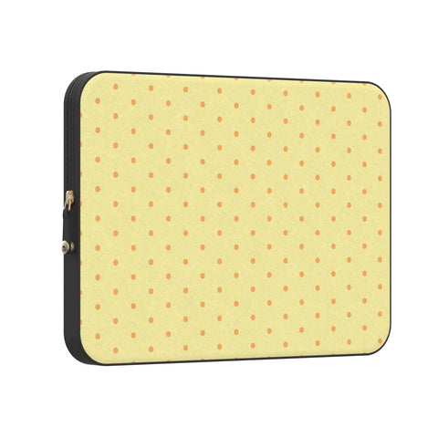 On the Dot | Yellow Polka Dot Laptop Case