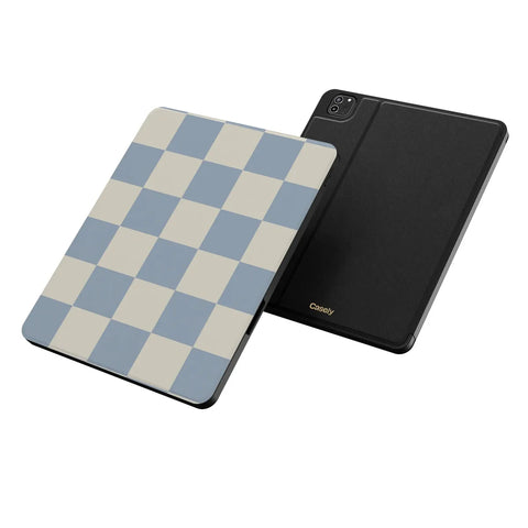 Fit Check | Light Blue Checkerboard iPad Case