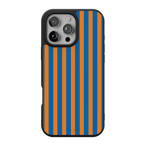 Go New York | Blue & Orange Stripes Case