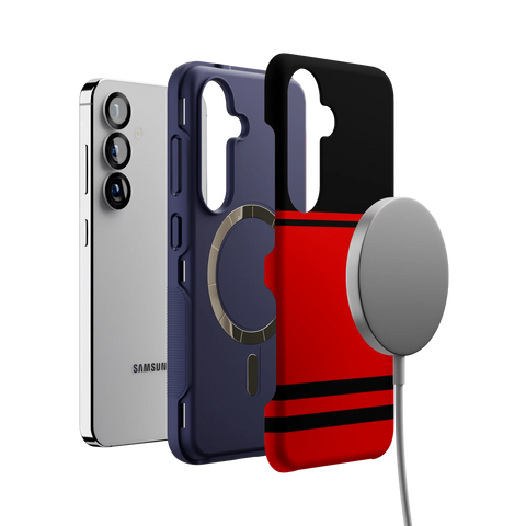 Storm Warning | Black & Red Stripes Case