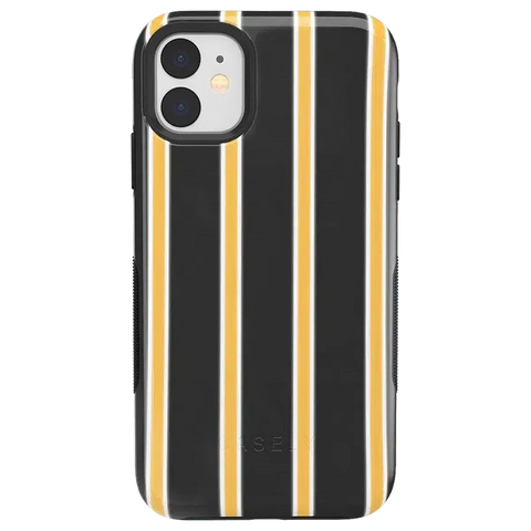 Fine Lines | Mustard Yellow Pinstripe iPhone Case