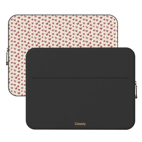 Lovebug | Mauve Hearts Laptop Case
