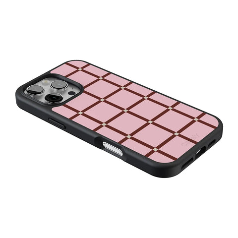 Uptown Gridlock | Pink Checkerboard Case