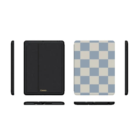 Fit Check | Light Blue Checkerboard iPad Case