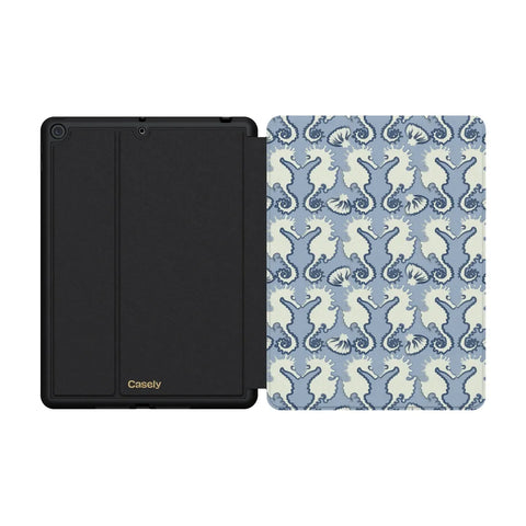 Seahorse Drift | Coastal Blues iPad Case