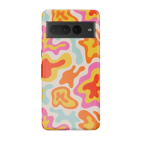 Tropical Color Splash | Abstract Retro Google Pixel Case