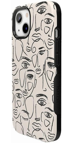We're All Human | Minimal Face Art Case